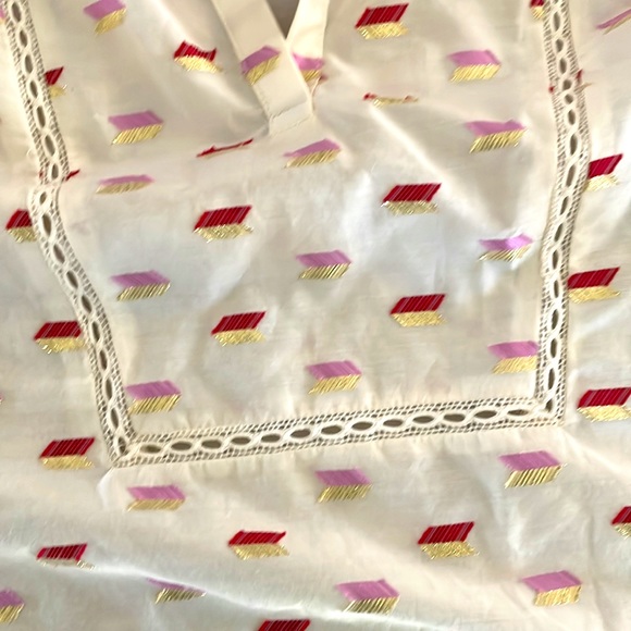 J Crew relaxed top with metallic embroidery - Picture 6 of 6